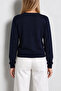 Basic Seasonal Knitwear Cardigan 4410 Lki̇0067 Dark Blue - 7