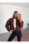 Kaşe Bomber Jacket - Brown - 2
