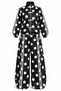 Polka Dot Chinese Button Viral Oversize Tracksuit Set