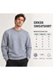Grimelanj Panatinaikos Men's Sweatshirt Panathinaikos 1908 Gray Melange with Trifur, Without Hood - 6