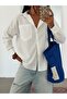Single Pocket Poplin Shirt - White - 2