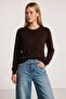 Basic Seasonal Knitwear Cardigan 4410 Lki̇0067 Brown - 2