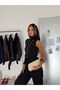 Ornamental Buttoned Zippered Vest - Black - 6