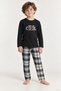 Father Son Just Be Cool Printed Plaid Milan Pajama Set - Sold Separately - 2