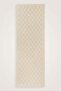 Checkerboard Pattern Beige Naia Cotton Shawl 70X200 - 2