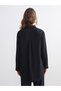 Two Mt Shop Quality Lcw Modest Black Women's Shirt Tunic with Pocket Detail - 4