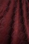 Checker Pattern Claret Red Naia Cotton Shawl 70X200 - 4