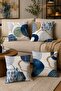 Abstract Circles Patterned 4-Piece Throw Pillow Cover Set - 2