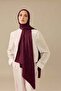 Checkerboard Pattern Plum Naia Cotton Shawl 70X200 - 5