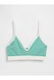 Kadın Yeşil Seamless Fitilli Triangle Bralet - 3