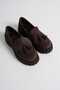 Women's Daily Comfortable Brown Tasseled Suede Thick Sole Shoes Oxford Loafer. - 2