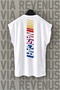 Nascar Back Printed Zero Sleeve Crew Neck Sports Tshirt