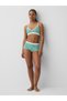 Kadın Yeşil Seamless Fitilli Triangle Bralet - 4