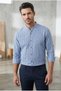 Men's Slim Fit Long Sleeve Court Collar Shirt