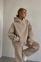 Unisex Mink Soft Fabric Oversize Fit Fleece Hooded Sweatshirt Hoodie - 4