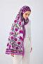 Cennet Narı Fuchsia Cotton Shawl 70X210 - 3
