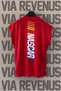 Nascar Back Printed Zero Sleeve Crew Neck Sports Tshirt