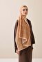 Chain Logo Camel Hair Cotton Floss Shawl 70X210