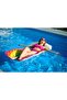 Foldable Rainbow Patterned Inflatable Sea Mat - Swimming Mat - Inflatable Sea Bed - Inflatable Water Bed with Cushion - Pool Bed - Inflatable Mattress - Inflatable Resting Mat - Inflatable Water Mat 216X80 Cm. - 4