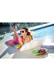 Foldable Rainbow Patterned Inflatable Sea Mat - Swimming Mat - Inflatable Sea Bed - Inflatable Water Bed with Cushion - Pool Bed - Inflatable Mattress - Inflatable Resting Mat - Inflatable Water Mat 216X80 Cm. - 2