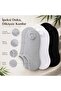 Women's Bamboo 6-Piece Seamless Ballerina Socks Black White Gray Invisible Sneaker Socks Breathable Soft - 6