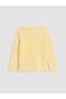 Alita City Yellow Plain Narrow & Slim Long Sleeve Girls' T-Shirt with a Difference - 3