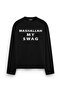 Mashallah My Swag Printed Long Sleeve Oversize Fit T-Shirt Black