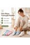 Women's Bamboo Seamless Booties Socks 3-Pack |   Breathable Moisture-Wicking Soft, Cream Blue Pink - 2