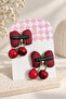 Girls - Baby 2-Piece Bow Model Cherry Buckle Only 2-Piece Shipping Mixed Model - 2