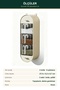 2-Piece Wall Mounted Spice Rack Set with 6 Transparent Drawers Adhesive Spice Organizer Cream - 4