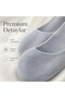 Women's Bamboo 6-Piece Seamless Ballerina Socks Black White Gray Invisible Sneaker Socks Breathable Soft - 6