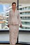 Embroidered Skirt and Jacket Set Ecru - 3