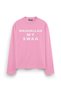 Mashallah My Swag Printed Long Sleeve Oversize Fit T-Shirt Pink