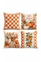 Autumn Breeze 4-Piece Throw Pillow Cover Set – 43X43 cm Double-Sided, with Hidden Zipper - 3