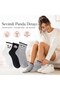 Women's Panda Patterned Short Socks 12-Pack |   80% Cotton Seamless, Black White Gray - 5
