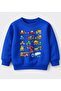 Children's Construction Vehicles Printed Sweatshirt – Excavator, Truck and Dozer Patterned