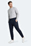 Fernon Men's Navy Blue Sweatpants with Pockets - 2