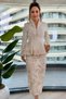 Embroidered Skirt and Jacket Set Ecru - 2