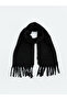 Alita City Black Knitwear Plain Women's Scarf with a Difference