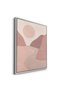 Minimalist Mauve Sun and River Nature Wall Art | Portrait Framed Canvas Print | Luxury Modern Botanical Decor for Living Room - 3