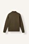 Standard Fit High Collar Half-Zip Basic Sweatshirt I0571Ax26Wn - 2