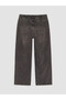 Two Mt Shop Quality Lcw Curve Black Denim Straight Wideleg Elastic Waist Wide Leg Women's Jean Pants - 4