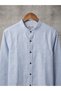 Men's Slim Fit Slim Striped Long Sleeve Court Collar Shirt - 4