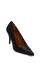 Women's Black Thin Heeled Leather Stiletto Af100006Dv - 8