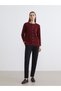 Alita City Lcw Grace Red Knitwear Women's Cardigan with Stones - 2