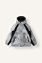 Waterproof Contrast Block Printed Hooded Coat Boy's H5374A826Wn