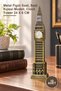 10 Pieces Metal Clock Tower – Metal Figure Clock, Clock Tower Model, Clock Tower 24 X 6 cm