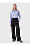 Alita City Lcw Vision Blue Striped Oxford Women's Shirt with a Difference - 2