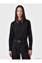 Two Mt Shop Quality Lcw Everyday Black Stoned Poplin Women's Shirt