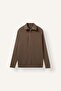 Standard Fit Turtleneck Half Zip Knitwear Basic Sweater D4209Ax26Wn